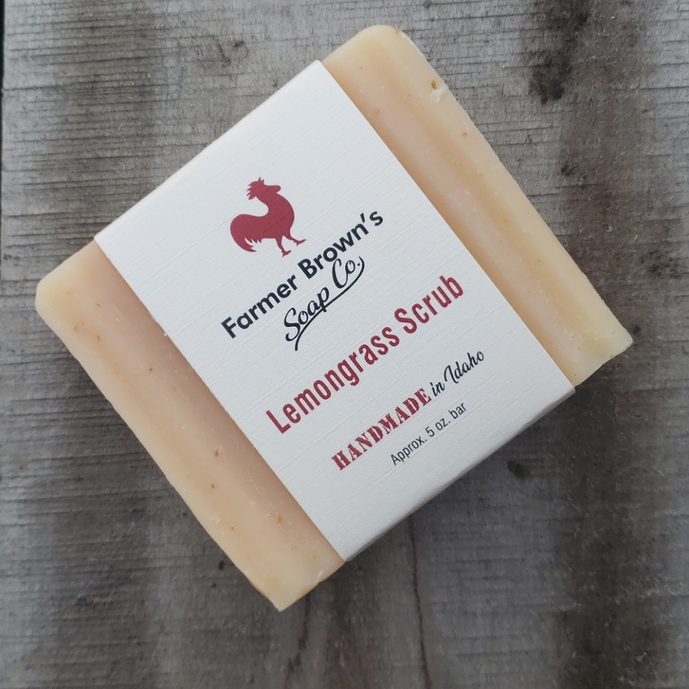 LEMONGRASS SCRUB -HANDCRAFTED SOAP BUNDLE OF (5) BARS